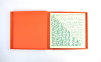 De Kwadraat-Bladen - The Quadrat-Prints - Le feuilles-Cadrat - Die Quadrat-Blatter. An unreadable quadrat-print by Bruno Munari