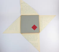 De Kwadraat-Bladen - The Quadrat-Prints - Le feuilles-Cadrat - Die Quadrat-Blatter. An unreadable quadrat-print by Bruno Munari