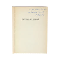 Critique et vérité