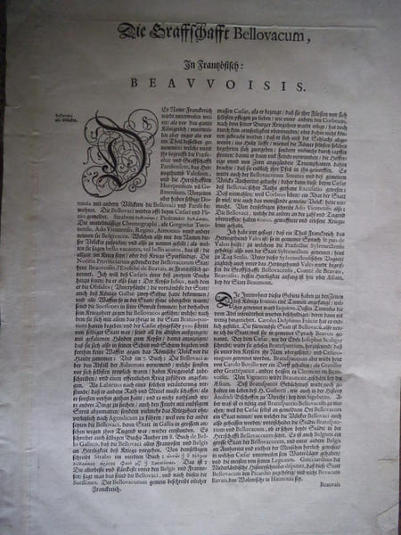 Comitatus Bellovacum vernacul&eacute; BEAUVAIS . BLAEU Johannes 