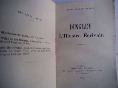DINGLEY l’illustre écrivain