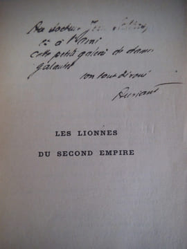Les lionnes du second Empire . AURIANT