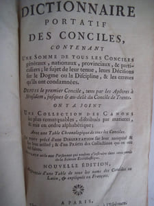 Dictionnaire portatif des conciles