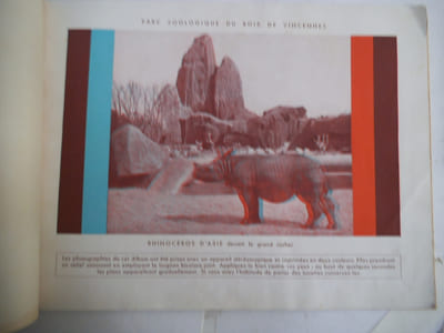 Zoo de Paris en relief par les anaglyphes.