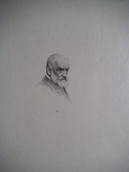 portrait du peintre BONNAT. LAGUILLERMIE