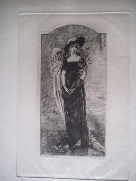 la jeune fille et la mort. HANRIOT Jules
