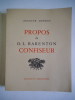 Propos de O.L. BARENTON confiseur. DETOEUF Auguste