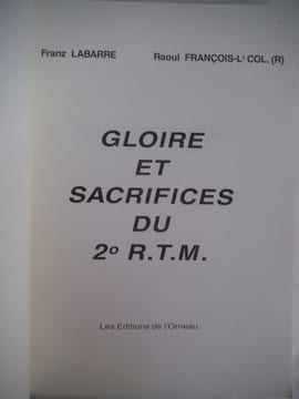 gloires et sacrifices GEMBLOUX mai 1940. . LABARRE Franz