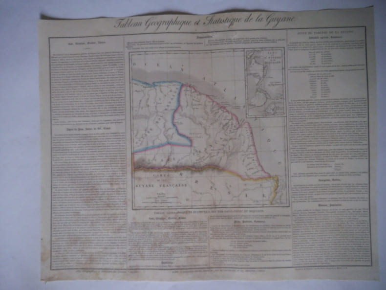 carte de la Guyane. . Collectif 