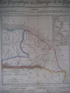 carte de la Guyane.