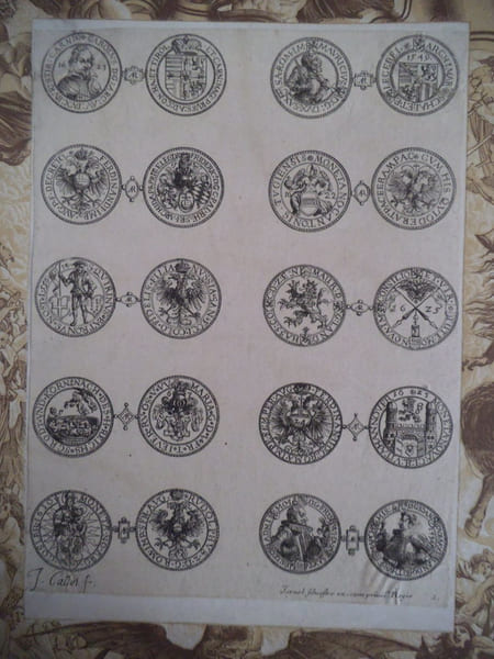 10 monnaies d’argent &eacute;trang&egrave;res des 16&egrave;me et 17&egrave;me si&egrave;cles, . CALLOT Jacques 