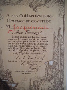 Le devoir social par la reconstitution des foyers détruits par la guerre.. FOUQUERAY Charles