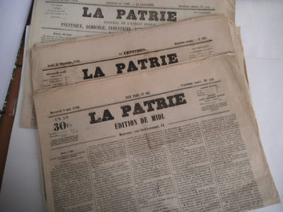 Journaux quotidiens 1848 et 1871