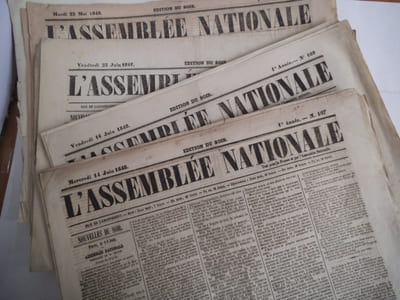 Journaux quotidiens 1848 et 1871