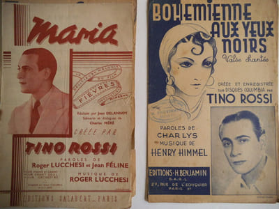 La môme PIAF,Tino ROSSI,Danielle DARRIEUX, ANDREX,Jo BOUILLON, Lucienne BOYER, Maurice CHEVALIER, Rina KETTY, REDA CAIRE, Lucienne DELYLE.