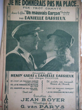 La môme PIAF,Tino ROSSI,Danielle DARRIEUX, ANDREX,Jo BOUILLON,  Lucienne BOYER, Maurice CHEVALIER, Rina KETTY, REDA CAIRE,  Lucienne DELYLE. . ...