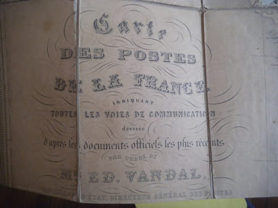 Carte des postes de la France