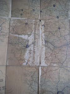 Carte des postes de la France
