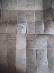 Carte des postes de la France
