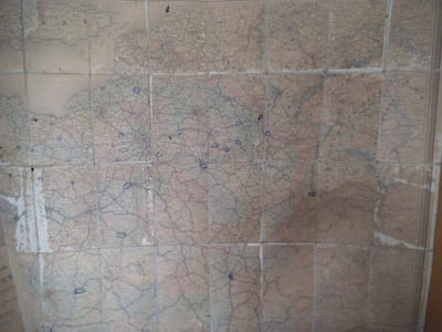 Carte des postes de la France