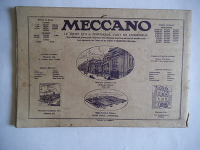 Meccano manuel d’instructions pour l’emploi des boîtes n°00 à 3 – Meccano manuel mécanismes standard.