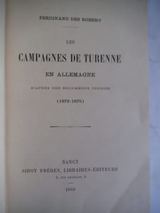 Les campagnes de Turenne en Allemagne