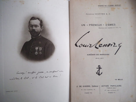 Louis LENOIR aumônier des marsouins 1914 1917. . GUITTON S. J.