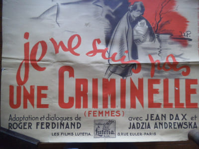 Je ne suis pas une criminelle.