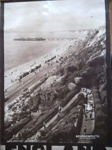  affiches.ENGLAND, Bournemouth, Bath, Lancashire, Lincoln cathedral, Blackpool..  DIXON SCOTT, Ralph MOTT Herbert LAMBERT 