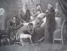 Mort de Napoléon, pleuré par ses proches. (5 mai 1821) . Anonyme 