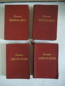 Guides BAEDEKER  Le Sud Ouest de la France- Sud Est de la France- Nord Ouest de la France-Nord- Est de la France. 
