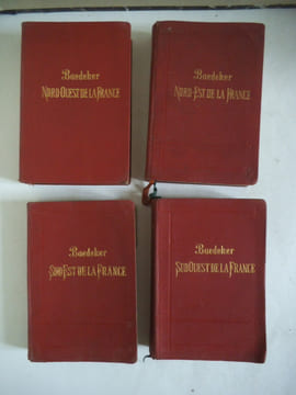 Guides BAEDEKER Le Sud Ouest de la France- Sud Est de la France- Nord Ouest de la France-Nord- Est de la France. . BAEDEKER Karl