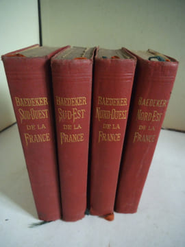 Guides BAEDEKER Le Sud Ouest de la France- Sud Est de la France- Nord Ouest de la France-Nord- Est de la France. . BAEDEKER Karl