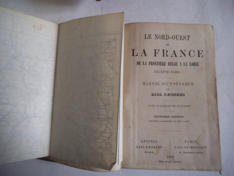 Guides BAEDEKER Le Sud Ouest de la France- Sud Est de la France- Nord Ouest de la France-Nord- Est de la France. . BAEDEKER Karl