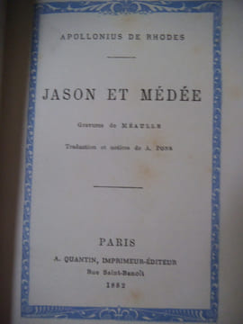 Jason et Médée . Appollonius de Rhodes