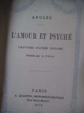 L’amour et Psyché . Apulée