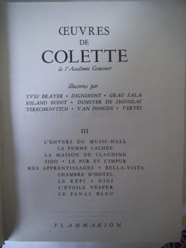 Œuvres . COLLETTE