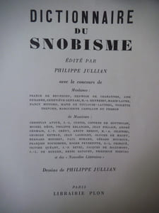 Dictionnaire du snobisme