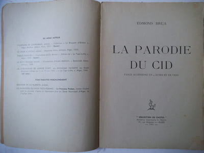 la parodie du Cid.