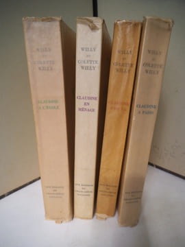 Claudine à Paris, Claudine s’en va, Claudine en ménage, Claudine à l’école. . WILLY et COLETTE-WILLY