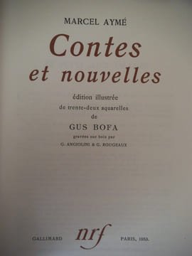 contes et nouvelles. AYME Marcel 