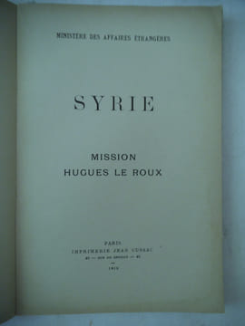 Mission Hugue LE ROUX.. LE ROUX Hugues 