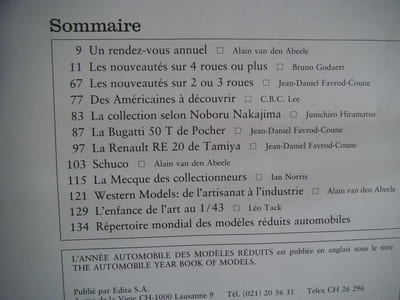 l’année automobile des modèles réduits 1-1982.