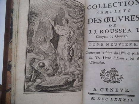  oeuvres de J.J. ROUSSEAU. . ROUSSEAU Jean Jacques 