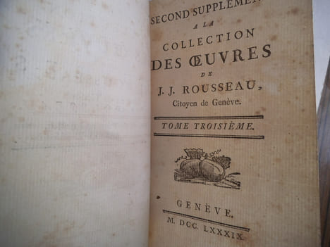  oeuvres de J.J. ROUSSEAU. . ROUSSEAU Jean Jacques 