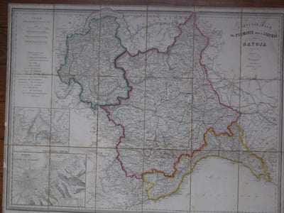 Carta Stradale DEL PIEMONTE DELLA LIGURIA EDELLA SAVOIE