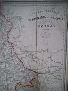 Carta Stradale DEL PIEMONTE DELLA LIGURIA EDELLA SAVOIE