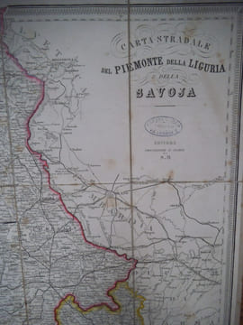 Carta Stradale DEL PIEMONTE DELLA LIGURIA EDELLA SAVOIE . anonyme