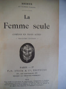 La femme seule.