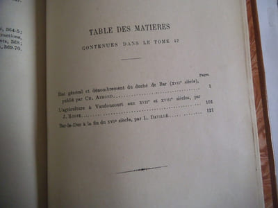 Etat général du dénombrement du Duché de Bar au XVIème siècle.